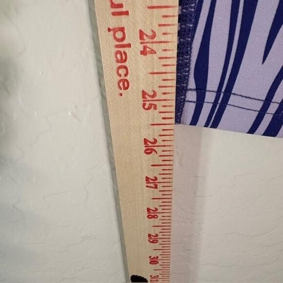 Vitality x Cosmopolitan Leggings Womens Small Purple Blue Swirl High Rise Yoga - Picture 9 of 9